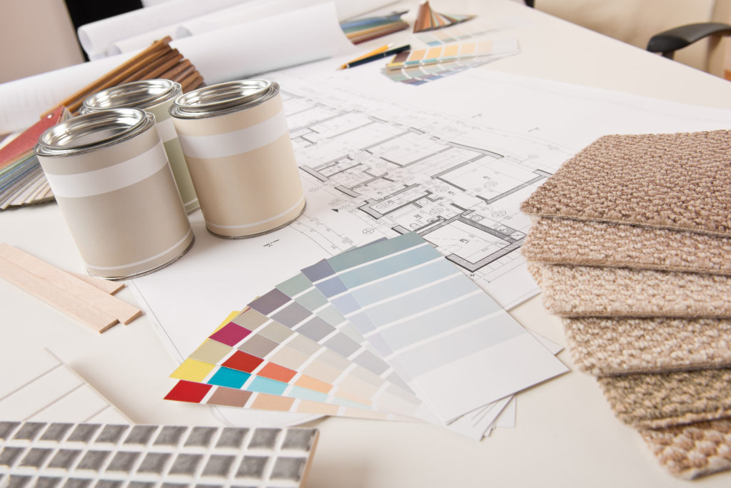 the work of a commercial painter before a paint job