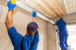 garage remodeling services underway 