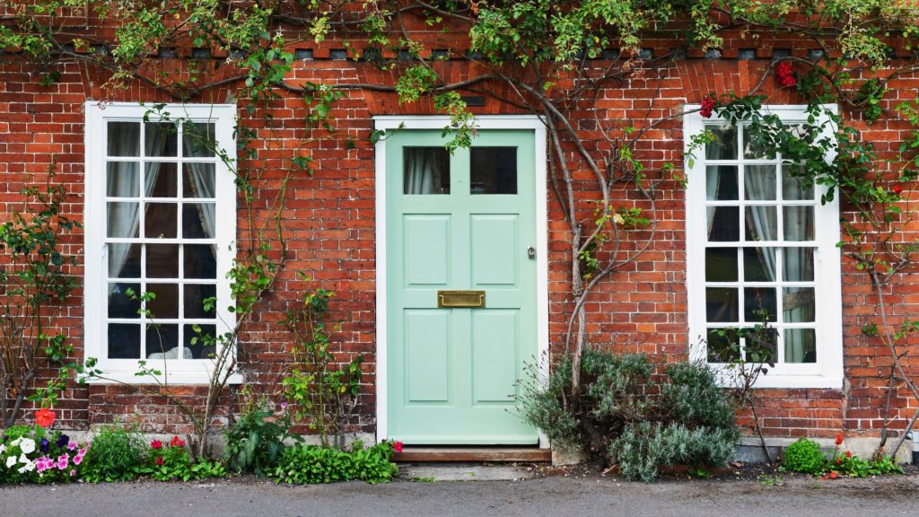 Home with new doors and windows installed